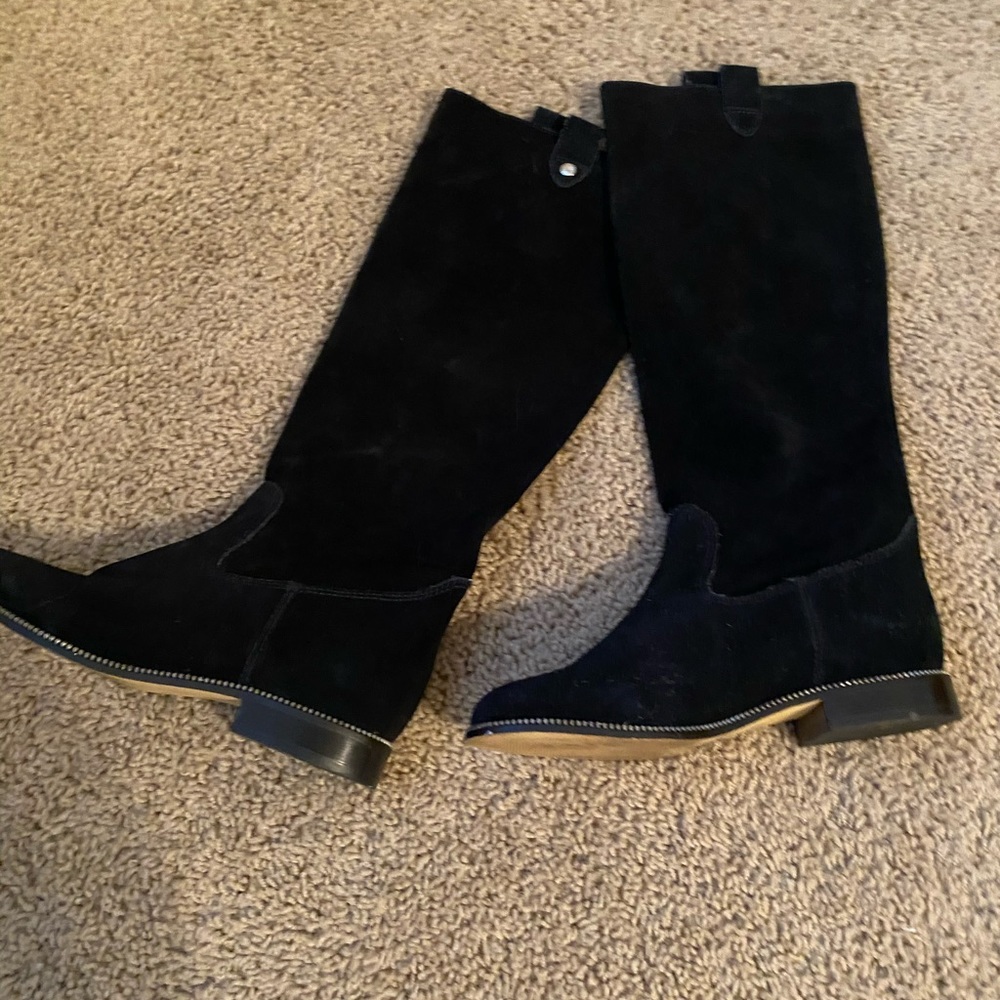 Micheal Kors Navy suede riding boots!